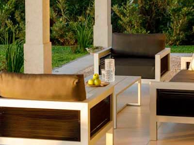 MUEBLES FIJI 1 fiji juego de jardin de aluminio