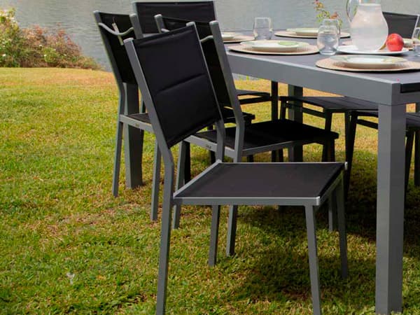 sillas exterior aluminio mediterráneo sin apoyabrazos